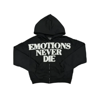 Black ‘End’ Rhinestone hoodie